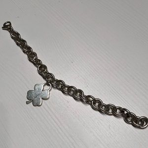 Sterling silver Tiffany charm bracelet